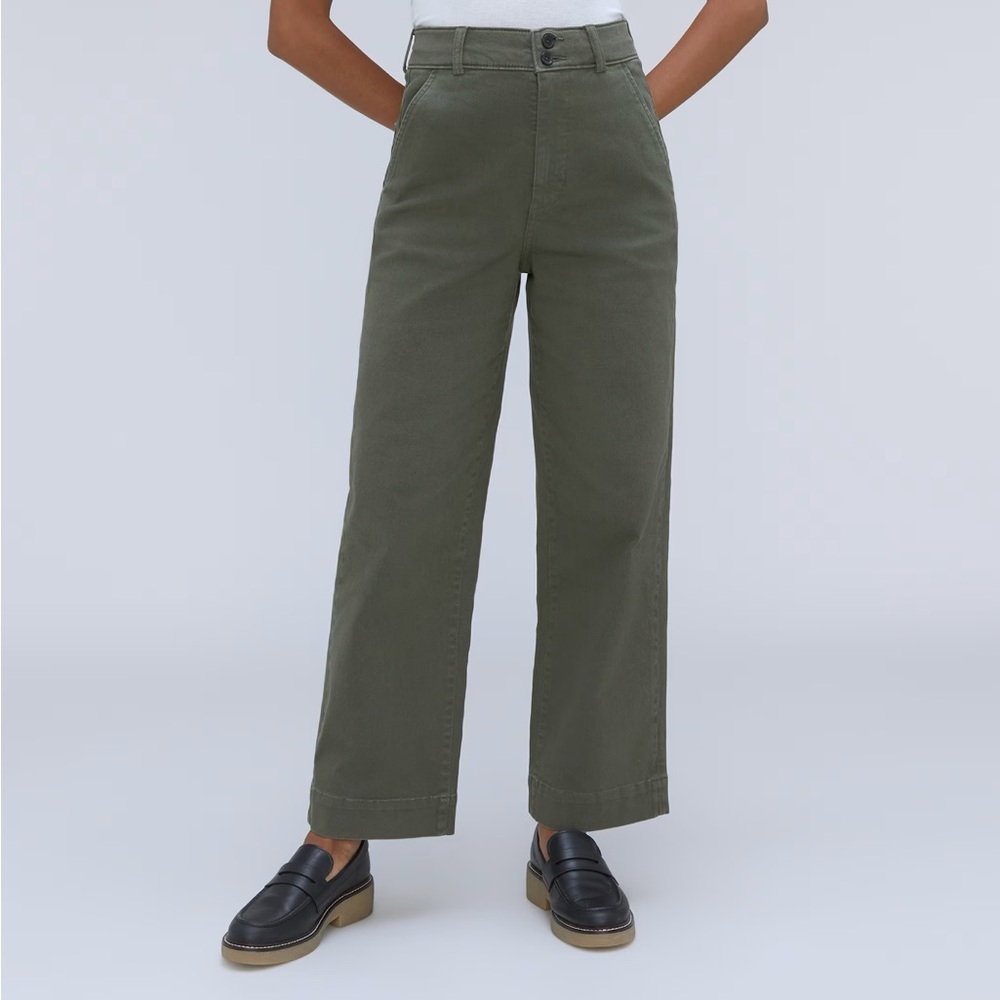 Everlane Organic Wide Leg Pants in Kambaba